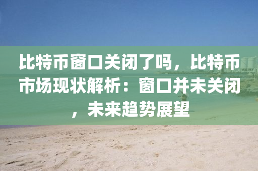 比特币窗口关闭了吗，比特币市场现状解析：窗口并未关闭，未来趋势展望