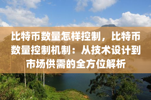 比特币数量怎样控制，比特币数量控制机制：从技术设计到市场供需的全方位解析