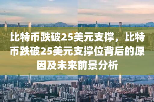 比特币跌破25美元支撑，比特币跌破25美元支撑位背后的原因及未来前景分析