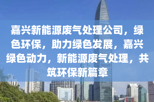 嘉兴新能源废气处理公司，绿色环保，助力绿色发展，嘉兴绿色动力，新能源废气处理，共筑环保新篇章