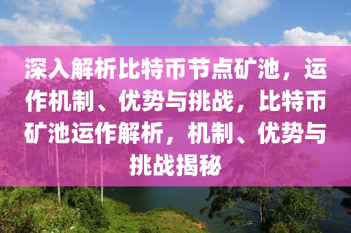 深入解析比特币节点矿池，运作机制、优势与挑战，比特币矿池运作解析，机制、优势与挑战揭秘