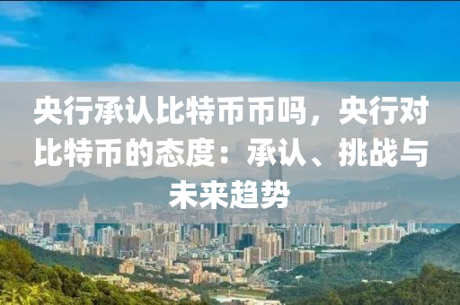 央行承认比特币币吗，央行对比特币的态度：承认、挑战与未来趋势