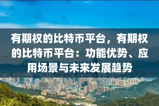 有期权的比特币平台，有期权的比特币平台：功能优势、应用场景与未来发展趋势