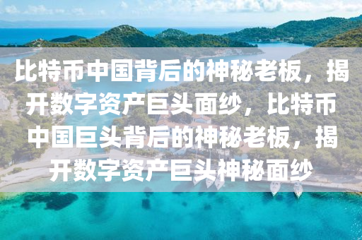 比特币中国背后的神秘老板，揭开数字资产巨头面纱，比特币中国巨头背后的神秘老板，揭开数字资产巨头神秘面纱