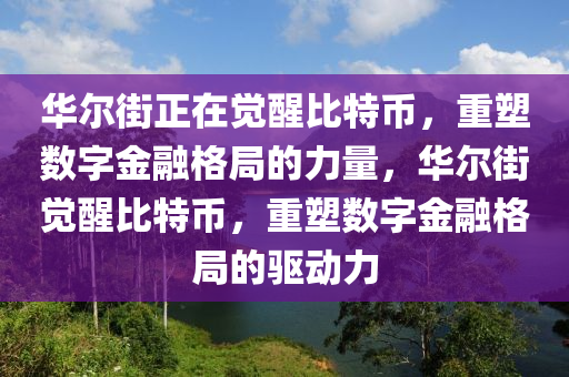 华尔街正在觉醒比特币，重塑数字金融格局的力量，华尔街觉醒比特币，重塑数字金融格局的驱动力