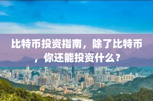 比特币投资指南，除了比特币，你还能投资什么？