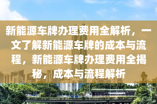 新能源车牌办理费用全解析，一文了解新能源车牌的成本与流程，新能源车牌办理费用全揭秘，成本与流程解析