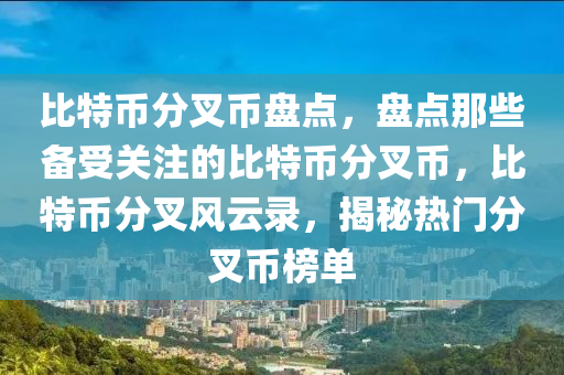 比特币分叉币盘点，盘点那些备受关注的比特币分叉币，比特币分叉风云录，揭秘热门分叉币榜单