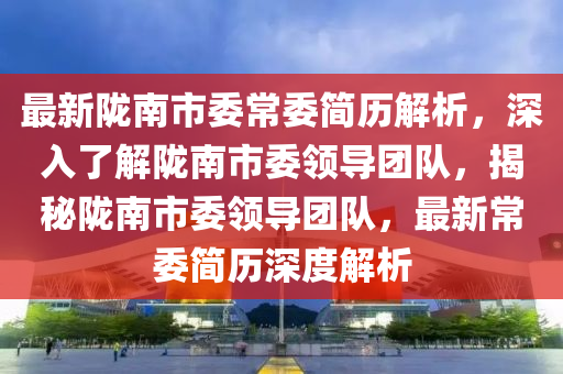 最新陇南市委常委简历解析，深入了解陇南市委领导团队，揭秘陇南市委领导团队，最新常委简历深度解析