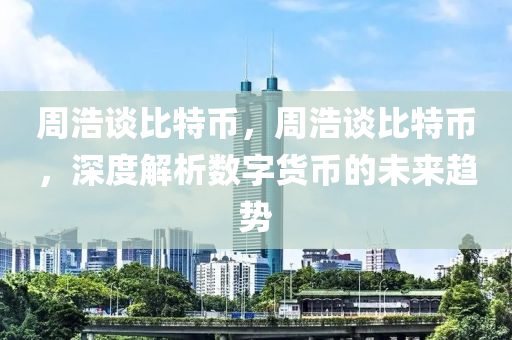 周浩谈比特币，周浩谈比特币，深度解析数字货币的未来趋势