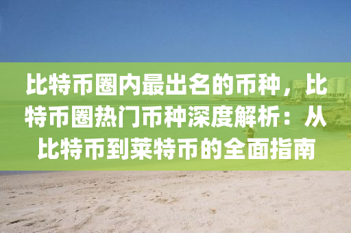 比特币圈内最出名的币种，比特币圈热门币种深度解析：从比特币到莱特币的全面指南