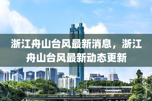 浙江舟山台风最新消息，浙江舟山台风最新动态更新