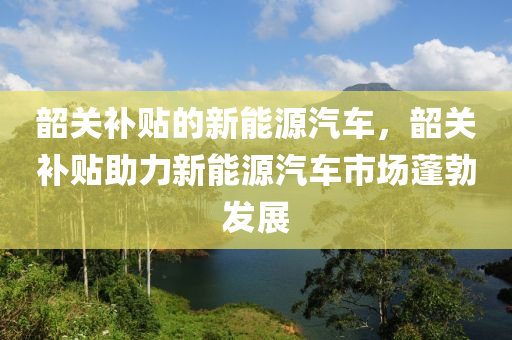 韶关补贴的新能源汽车，韶关补贴助力新能源汽车市场蓬勃发展