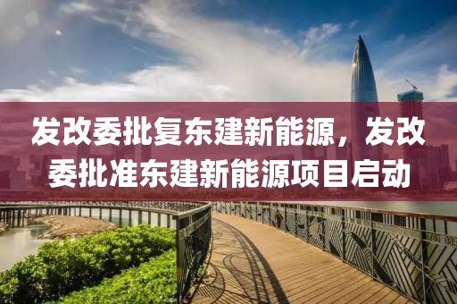 发改委批复东建新能源，发改委批准东建新能源项目启动