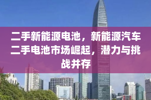 二手新能源电池，新能源汽车二手电池市场崛起，潜力与挑战并存