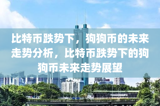 比特币跌势下，狗狗币的未来走势分析，比特币跌势下的狗狗币未来走势展望