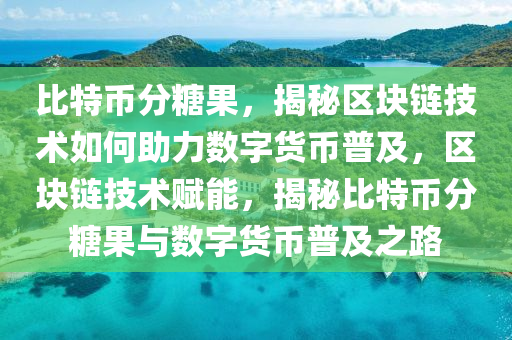 比特币分糖果，揭秘区块链技术如何助力数字货币普及，区块链技术赋能，揭秘比特币分糖果与数字货币普及之路