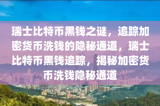 瑞士比特币黑钱之谜，追踪加密货币洗钱的隐秘通道，瑞士比特币黑钱追踪，揭秘加密货币洗钱隐秘通道