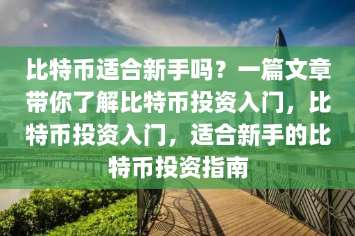 比特币适合新手吗？一篇文章带你了解比特币投资入门，比特币投资入门，适合新手的比特币投资指南