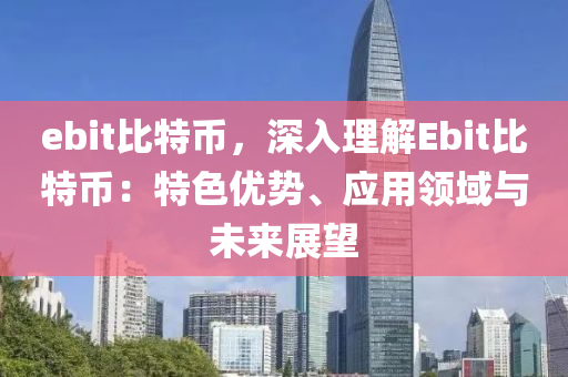 ebit比特币，深入理解Ebit比特币：特色优势、应用领域与未来展望