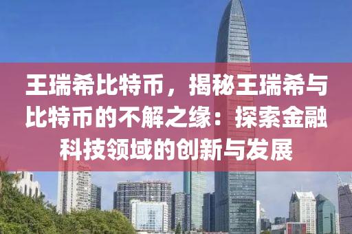 王瑞希比特币，揭秘王瑞希与比特币的不解之缘：探索金融科技领域的创新与发展