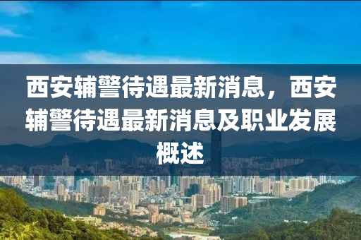 西安辅警待遇最新消息，西安辅警待遇最新消息及职业发展概述