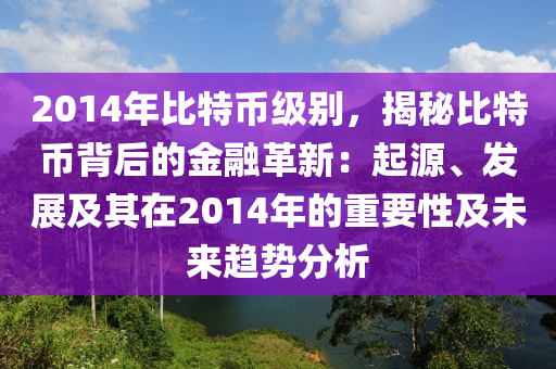 2014年比特币级别，揭秘比特币背后的金融革新：起源、发展及其在2014年的重要性及未来趋势分析