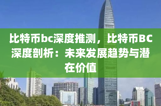 比特币bc深度推测，比特币BC深度剖析：未来发展趋势与潜在价值