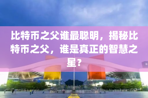 比特币之父谁最聪明，揭秘比特币之父，谁是真正的智慧之星？