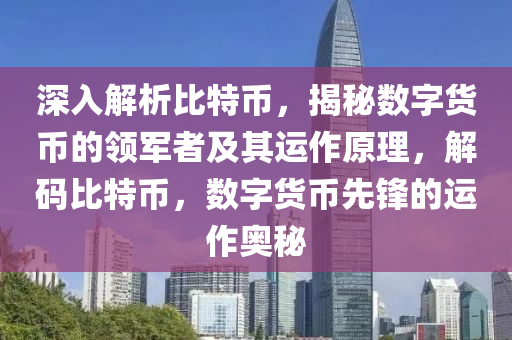 深入解析比特币，揭秘数字货币的领军者及其运作原理，解码比特币，数字货币先锋的运作奥秘