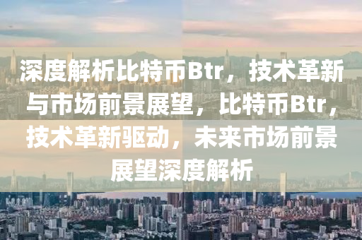 深度解析比特币Btr，技术革新与市场前景展望，比特币Btr，技术革新驱动，未来市场前景展望深度解析