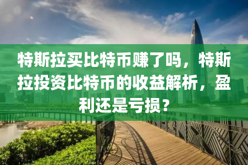 特斯拉买比特币赚了吗，特斯拉投资比特币的收益解析，盈利还是亏损？