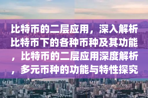 比特币的二层应用，深入解析比特币下的各种币种及其功能，比特币的二层应用深度解析，多元币种的功能与特性探究