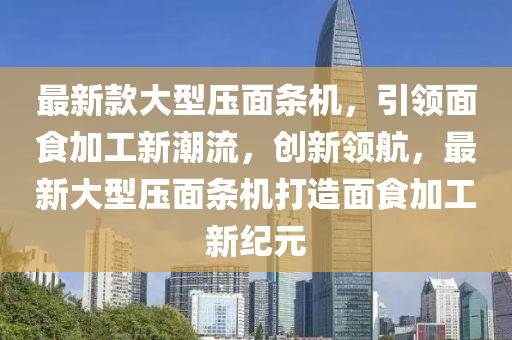 最新款大型压面条机，引领面食加工新潮流，创新领航，最新大型压面条机打造面食加工新纪元