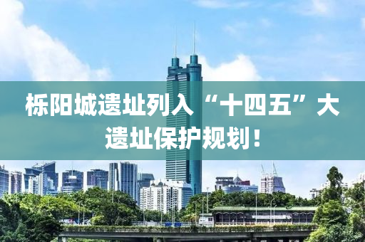 栎阳城遗址列入“十四五”大遗址保护规划！