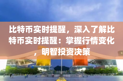 比特币实时提醒，深入了解比特币实时提醒：掌握行情变化，明智投资决策