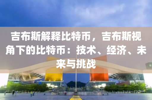 吉布斯解释比特币，吉布斯视角下的比特币：技术、经济、未来与挑战