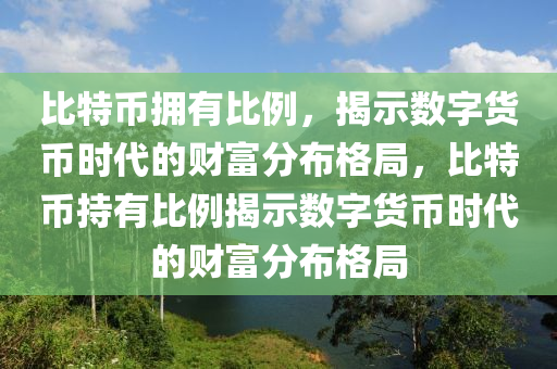 比特币拥有比例，揭示数字货币时代的财富分布格局，比特币持有比例揭示数字货币时代的财富分布格局