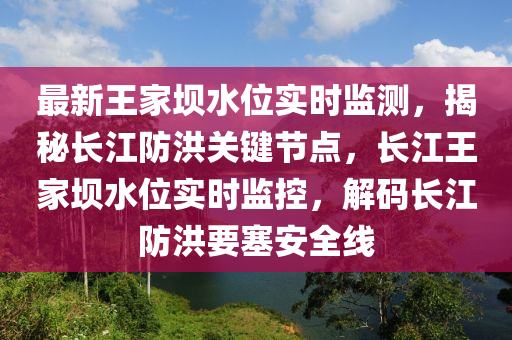 最新王家坝水位实时监测，揭秘长江防洪关键节点，长江王家坝水位实时监控，解码长江防洪要塞安全线