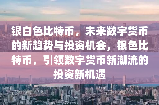 银白色比特币，未来数字货币的新趋势与投资机会，银色比特币，引领数字货币新潮流的投资新机遇