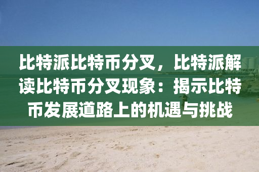 比特派比特币分叉，比特派解读比特币分叉现象：揭示比特币发展道路上的机遇与挑战