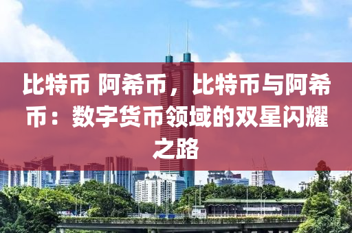 比特币 阿希币，比特币与阿希币：数字货币领域的双星闪耀之路