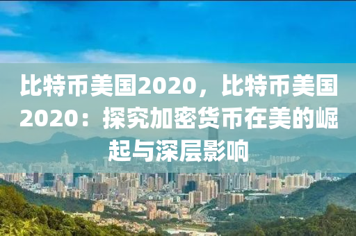 比特币美国2020，比特币美国2020：探究加密货币在美的崛起与深层影响