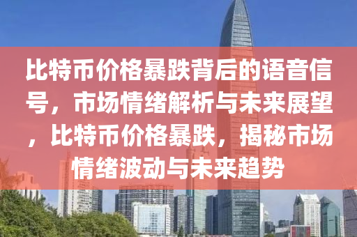 比特币价格暴跌背后的语音信号，市场情绪解析与未来展望，比特币价格暴跌，揭秘市场情绪波动与未来趋势