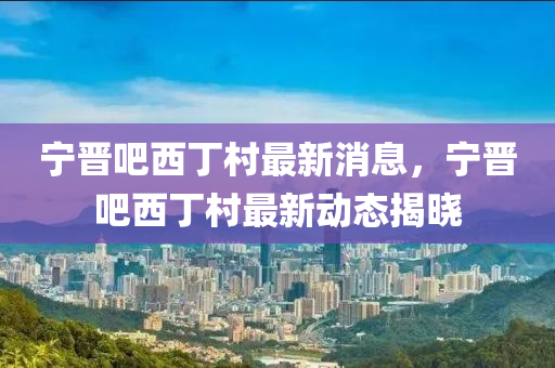 宁晋吧西丁村最新消息，宁晋吧西丁村最新动态揭晓