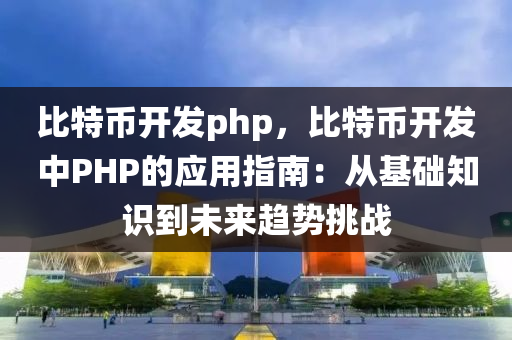 比特币开发php，比特币开发中PHP的应用指南：从基础知识到未来趋势挑战