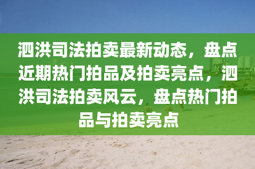 泗洪司法拍卖最新动态，盘点近期热门拍品及拍卖亮点，泗洪司法拍卖风云，盘点热门拍品与拍卖亮点