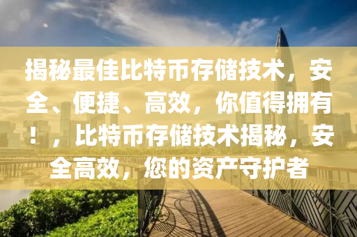 揭秘最佳比特币存储技术，安全、便捷、高效，你值得拥有！，比特币存储技术揭秘，安全高效，您的资产守护者