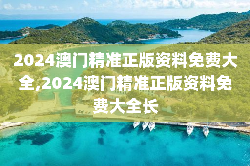 2024澳门精准正版资料免费大全