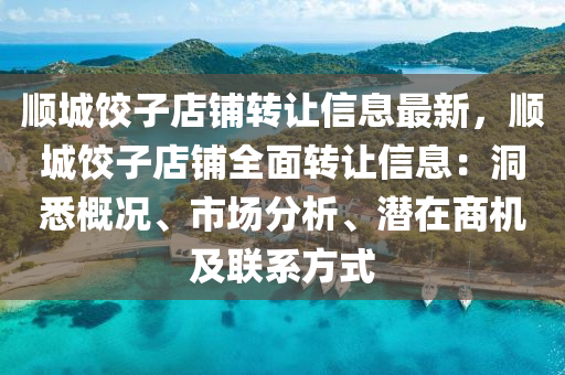 顺城饺子店铺转让信息最新，顺城饺子店铺全面转让信息：洞悉概况、市场分析、潜在商机及联系方式